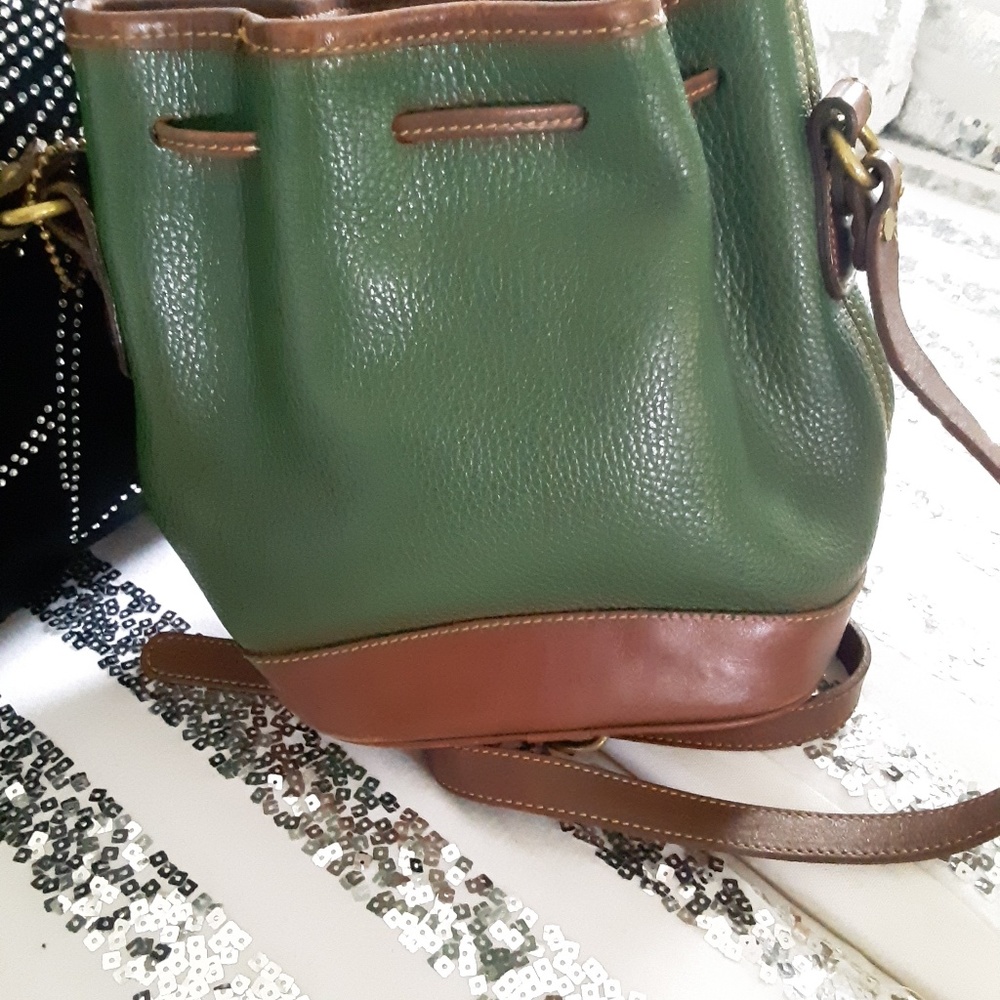 Leather…"mini" Drawstring Duffle - Picture 2 of 4
